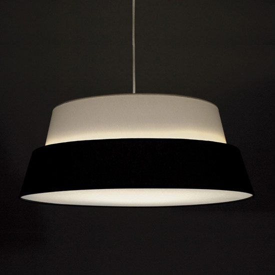 Photo lampshade - White and black