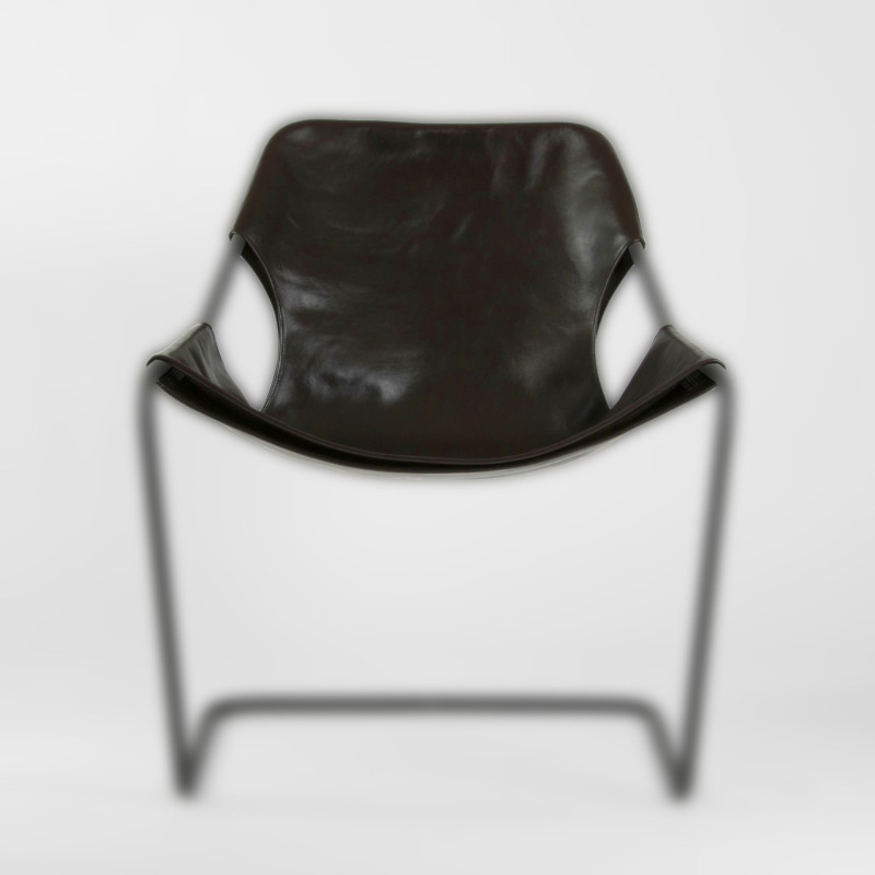 Macassar leather cover for the Paulistano armchair