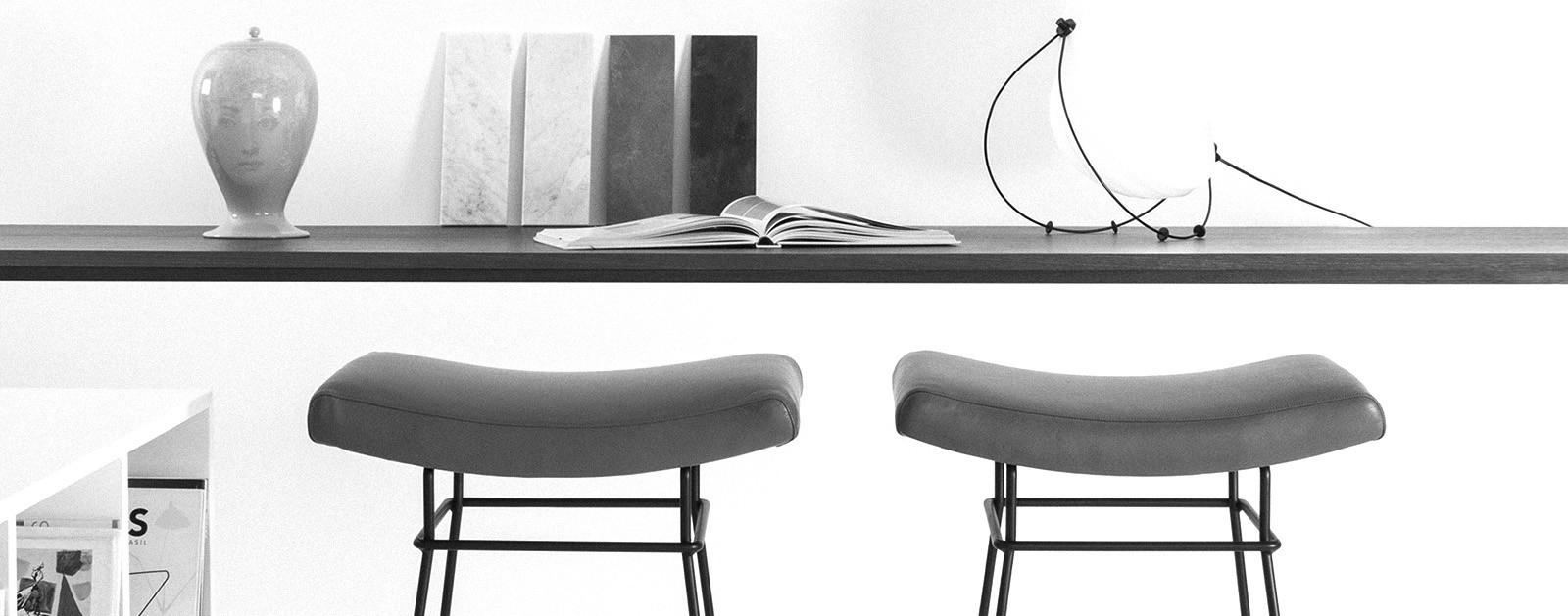 Bienal industrial bar stool - Objekto