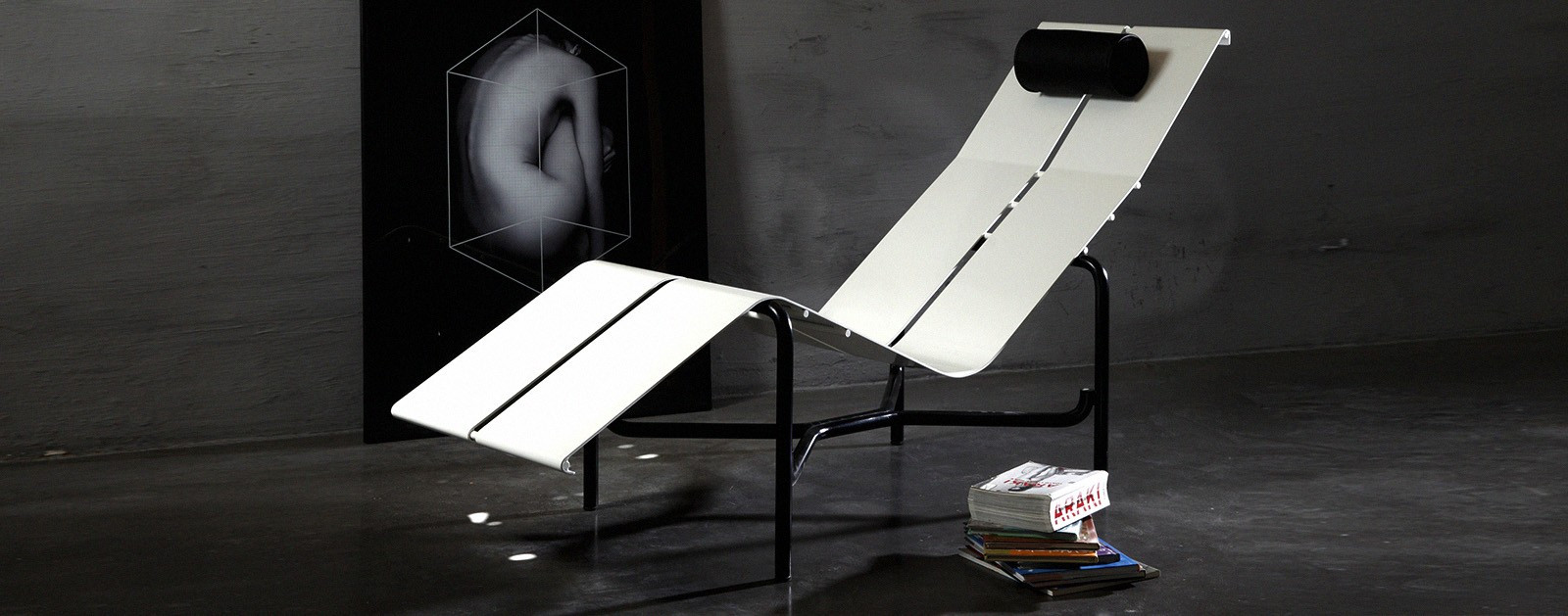 Steel lounge chair PMR - Objekto